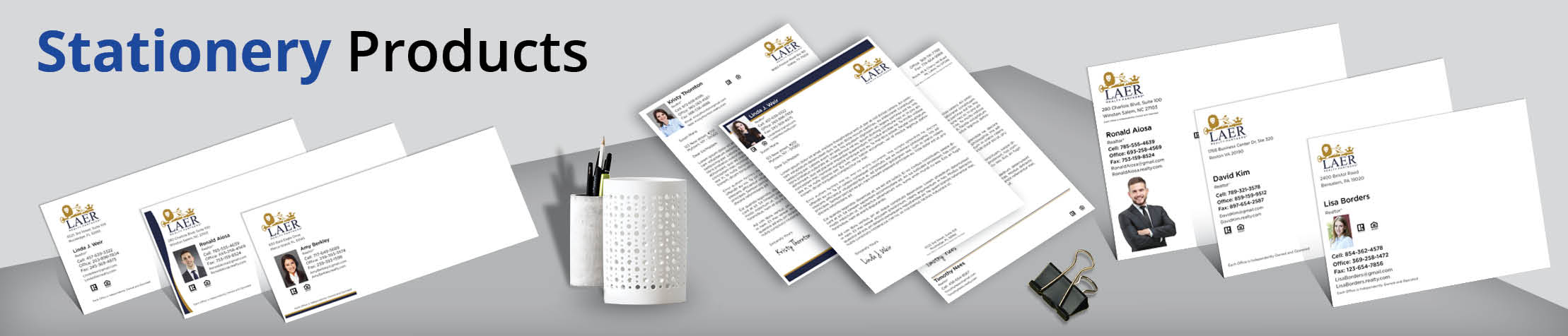 LAER Realty Partners Real Estate Stationery Products - Custom Letterhead & Envelopes Stationery Products for Realtors | BestPrintBuy.com