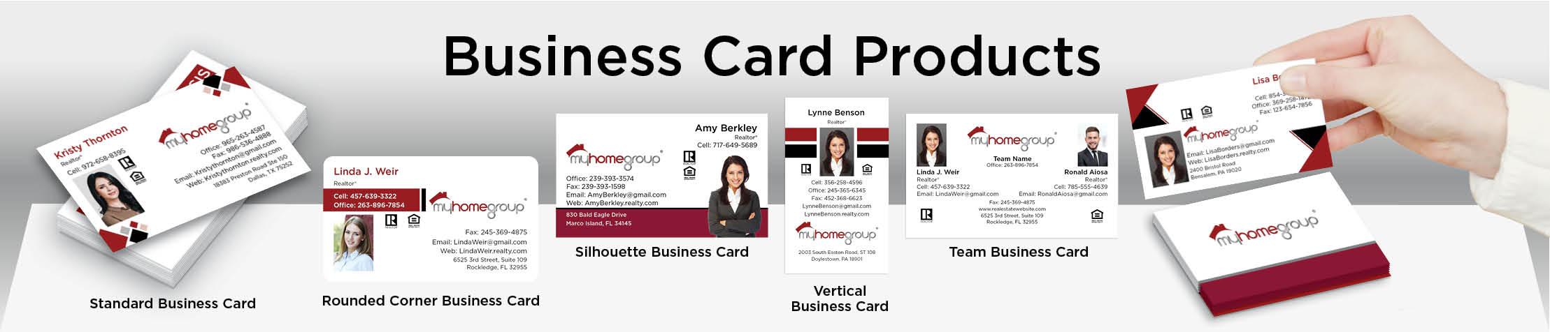 My Home Group Real Estate Business Card Products - My Home Group  - Unique, Custom Business Cards Printed on Quality Stock with Creative Designs for Realtors | BestPrintBuy.com