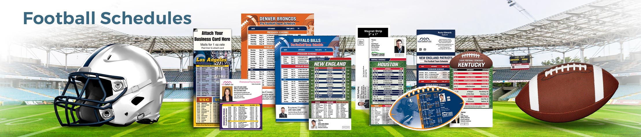 Keller Williams Real Estate Football Schedules - KW approved vendor personalized football schedules | BestPrintBuy.com
