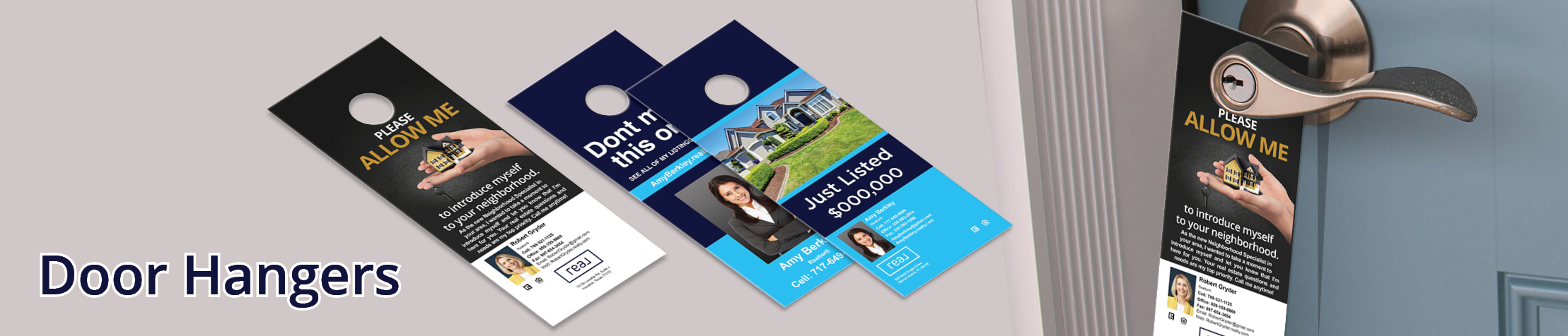 Real Real Estate Door Hangers - Real Door Knockers for Realtors | BestPrintBuy.com