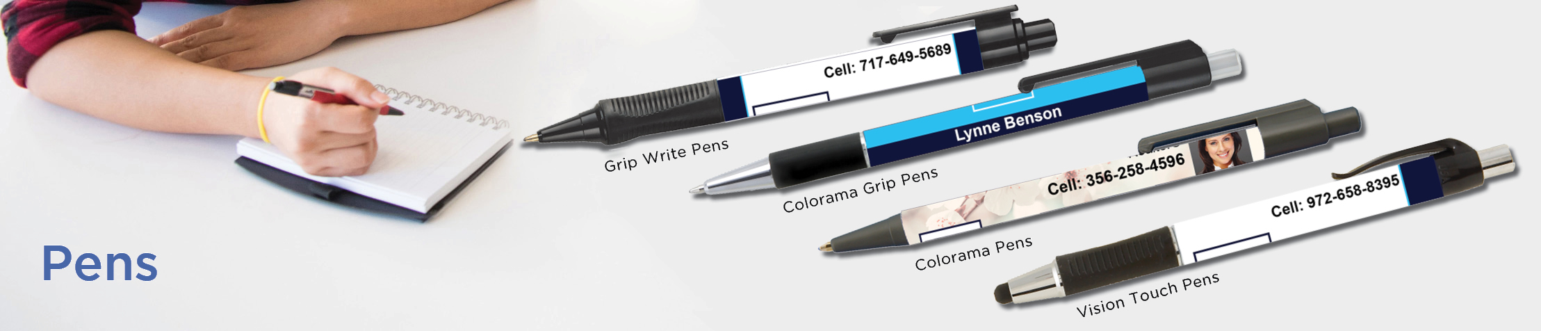 Real  Real Estate Personalized Pens - promotional products: Grip Write Pens, Colorama Pens, Vision Touch Pens, and Colorama Grip Pens | BestPrintBuy.com