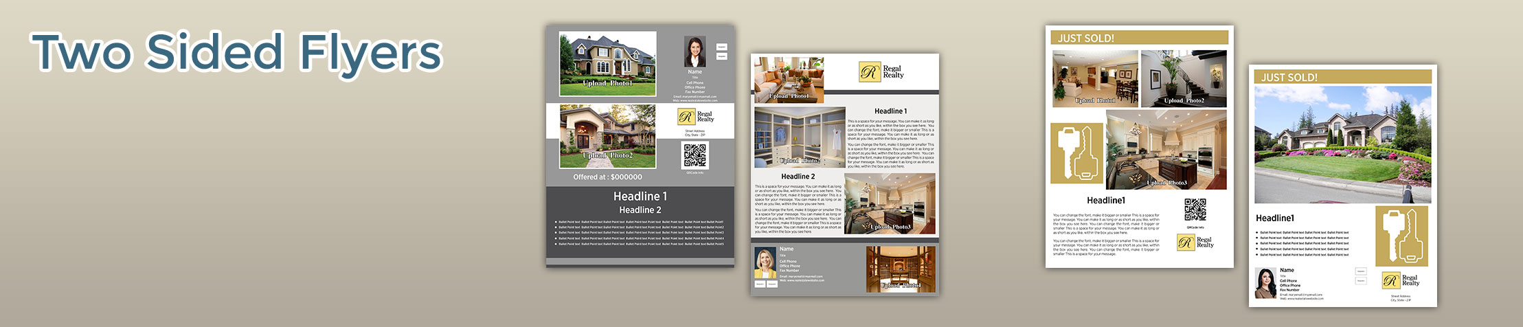  Real Estate Flyers and Brochures -  two-sided flyer templates for open houses and marketing | BestPrintBuy.com