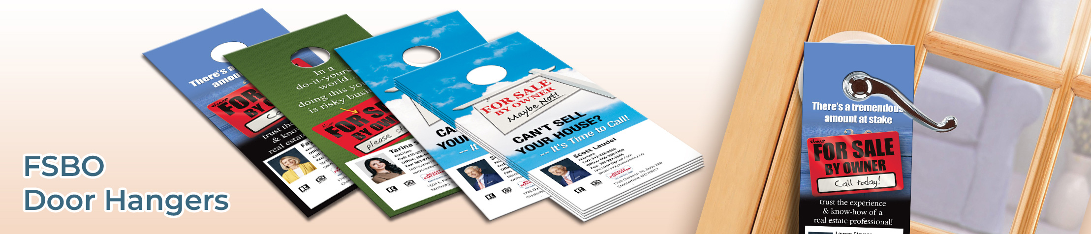 Realty Executives FSBO Door Hangers - Realty Executives Gloss Door Knockers for Realtors | BestPrintBuy.com