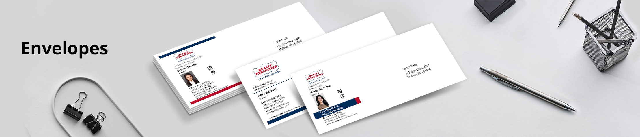Realty Executives Real Estate #10 Envelopes - Realty Executives - Custom Stationery Templates for Realty Executives Offices and Real Estate Agents | BestPrintBuy.com