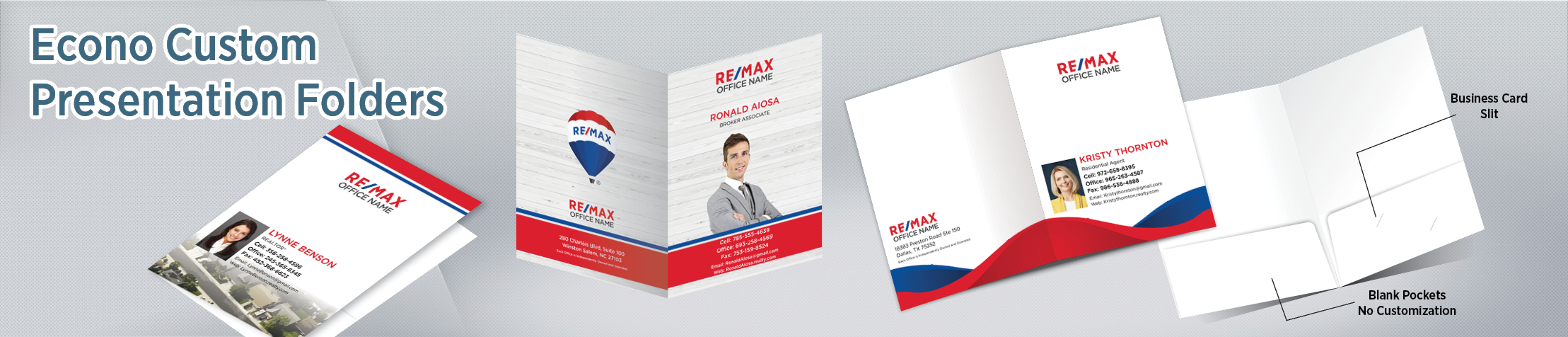 RE/MAX  Real Estate Econo Presentation Folders - folders | BestPrintBuy.com