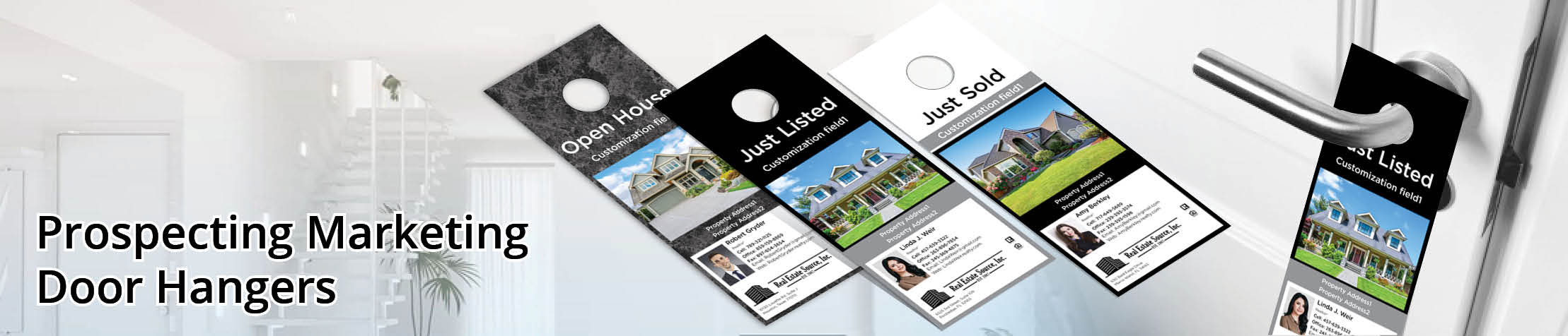 Real Estate Source Inc Property Marketing Door Hangers - Real Estate Source Inc Door Knockers for Realtors | BestPrintBuy.com