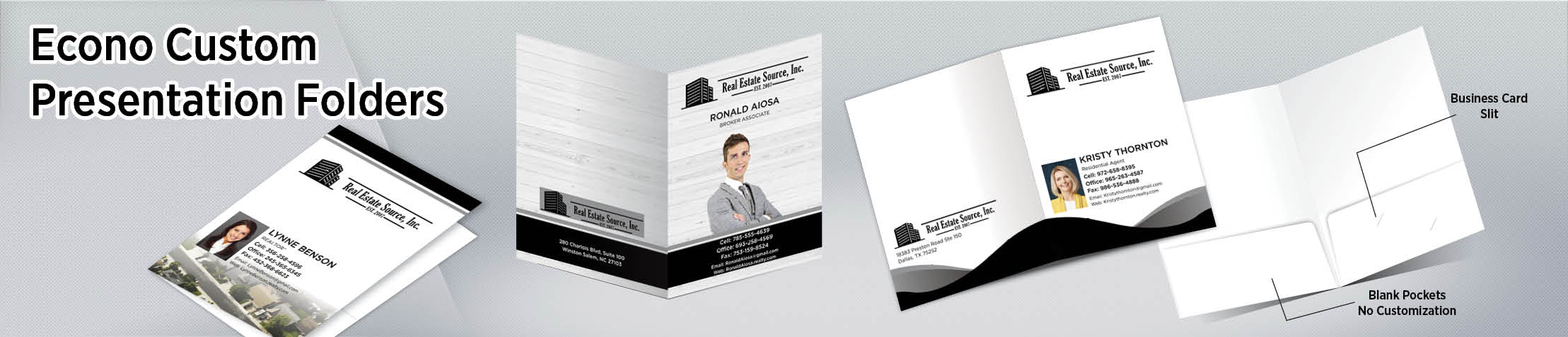 Real Estate Source Inc Econo Presentation Folders - folders | BestPrintBuy.com