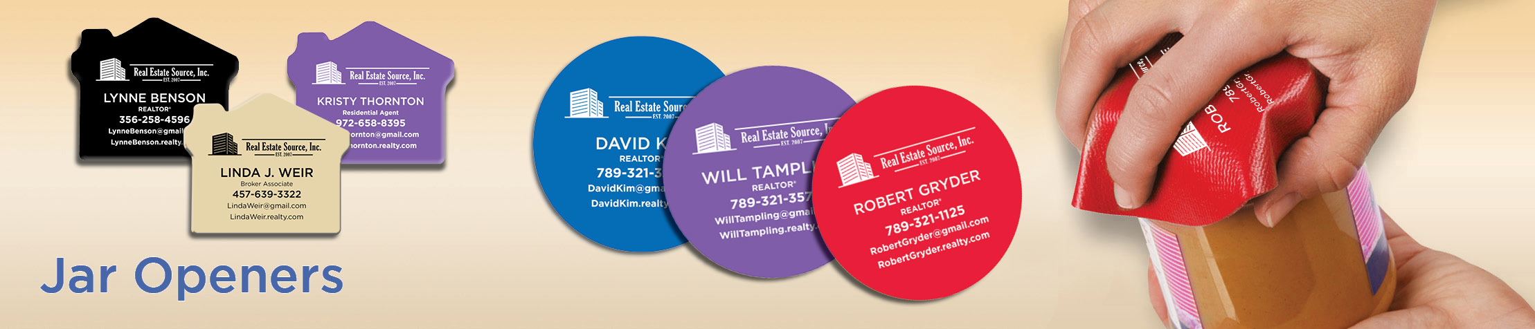 Real Estate Source Inc Real Estate Jar Openers - Real Estate Source Inc  personalized realtor promotional products | BestPrintBuy.com