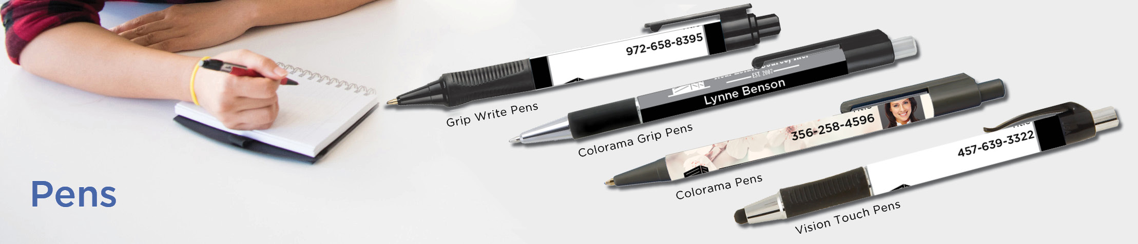 Real Estate Source Inc  Real Estate Personalized Pens - promotional products: Grip Write Pens, Colorama Pens, Vision Touch Pens, and Colorama Grip Pens | BestPrintBuy.com