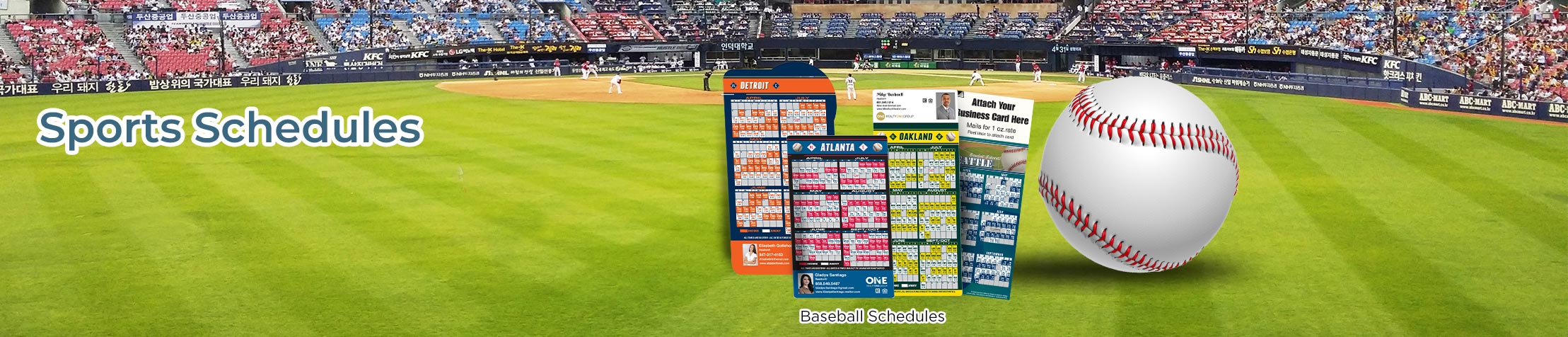 Realty One Group Real Estate Sports Schedules - Realty One Group approved vendor custom sports schedule magnets | BestPrintBuy.com