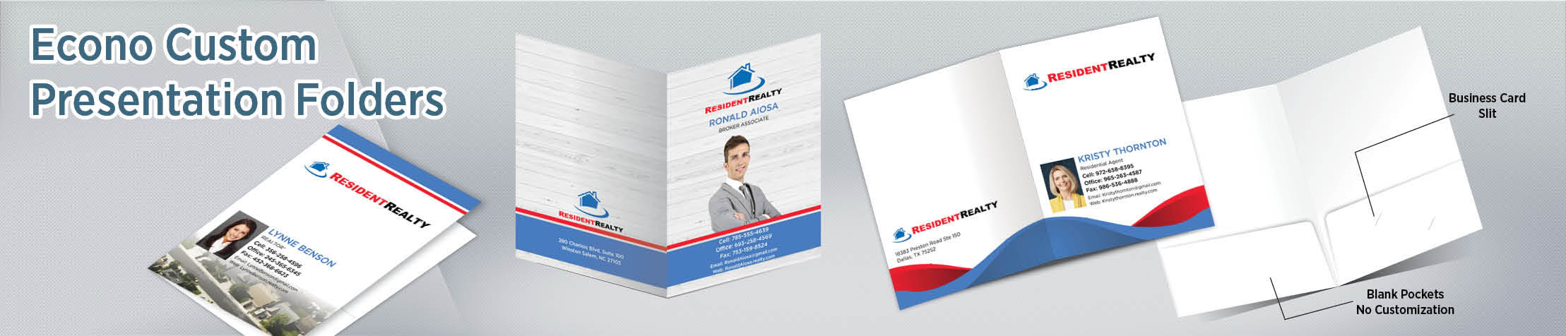 Resident Realty Real Estate Presentation Folders - folders | BestPrintBuy.com