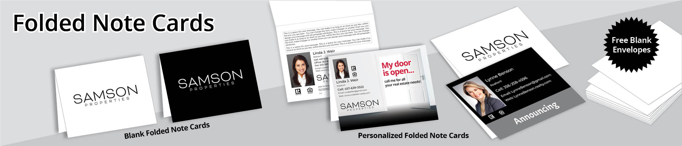 Samson Properties Real Estate Postcards -  postcard templates and direct mail postcard mailing services | BestPrintBuy.com