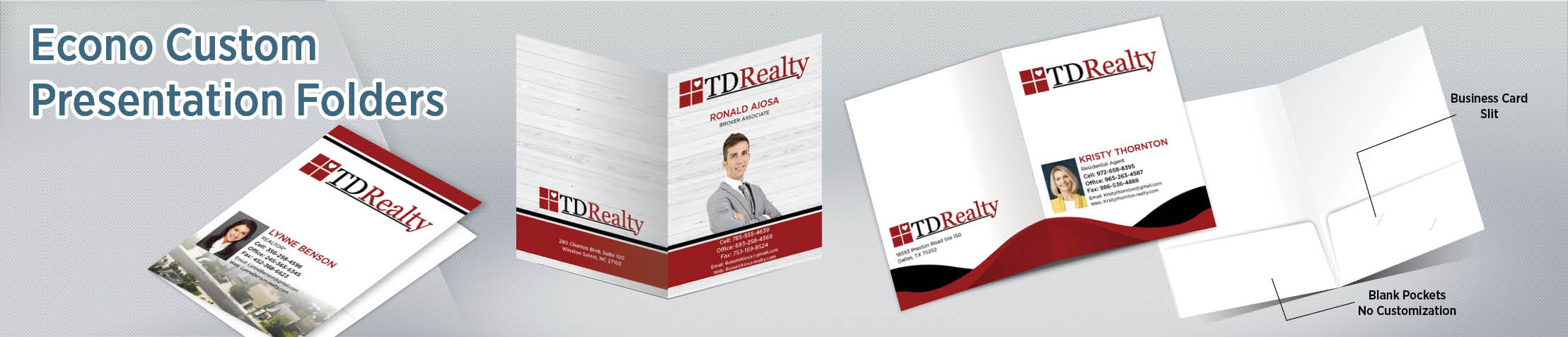 TDRealty Econo Presentation Folders - folders | BestPrintBuy.com