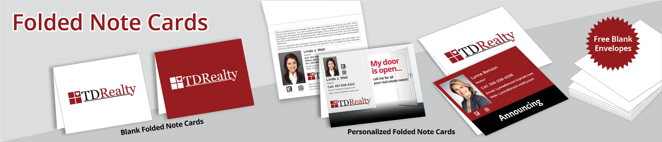 TDRealty Real Estate Postcards -  postcard templates and direct mail postcard mailing services | BestPrintBuy.com