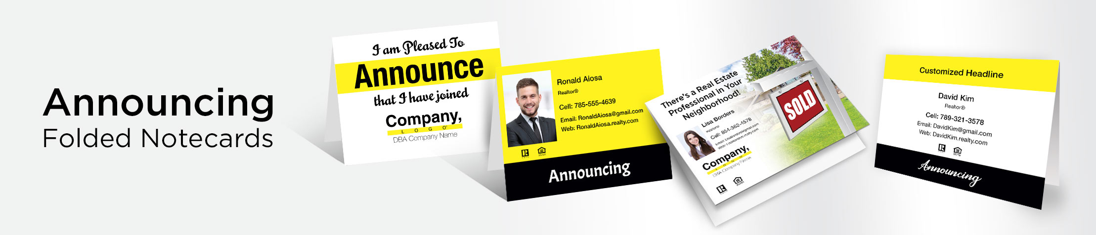 Weichert Real Estate Announcing Folded Note Cards - Weichert note card stationery | BestPrintBuy.com