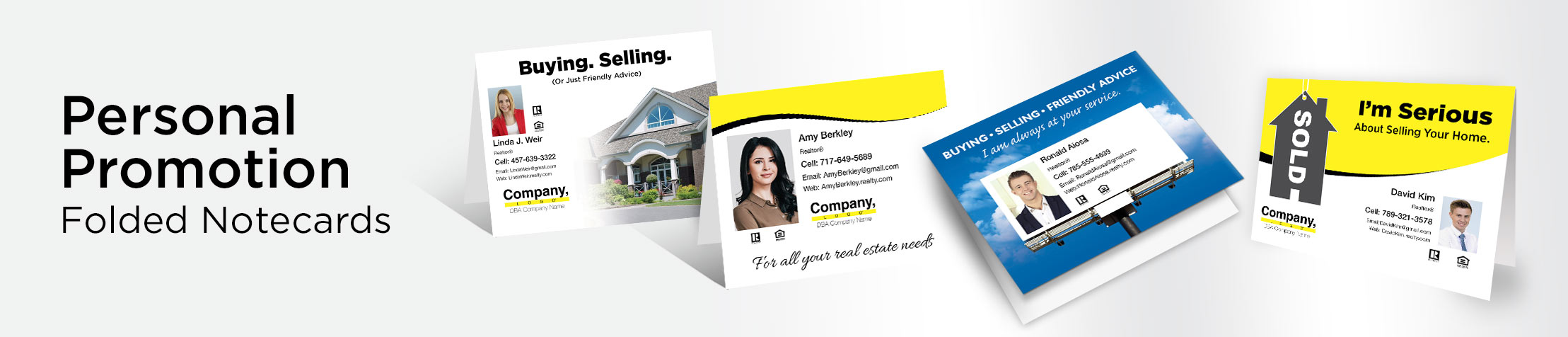 Weichert Real Estate Just a Note Folded Note Cards - Weichert note card stationery | BestPrintBuy.com