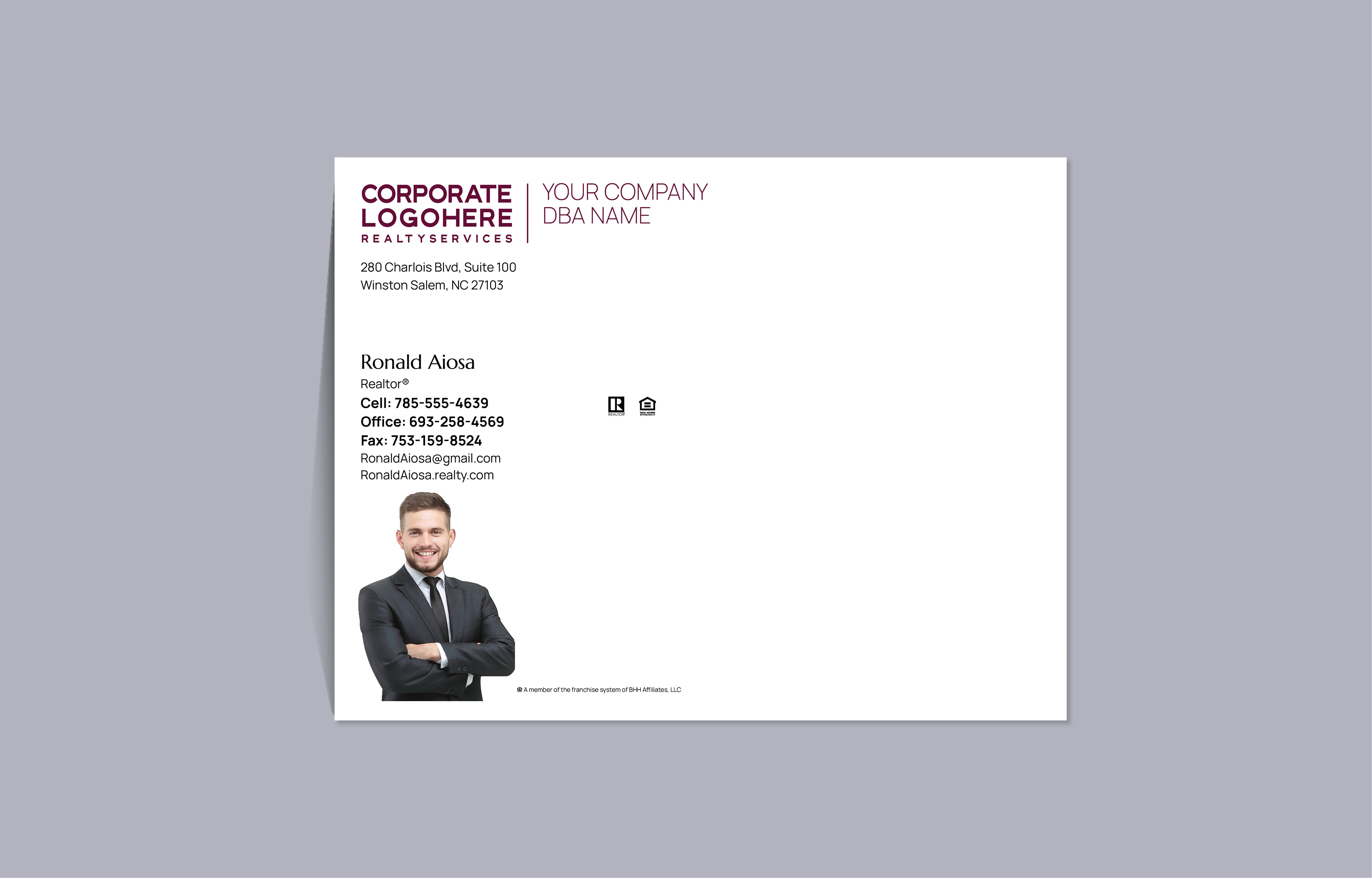 Berkshire Hathaway Real Estate Agent Envelopes - 10 X 13 - bhhs Approved Vendor Custom 10 x 13 document envelopes for Realtors, real estate agent envelopes | BestPrintBuy.com